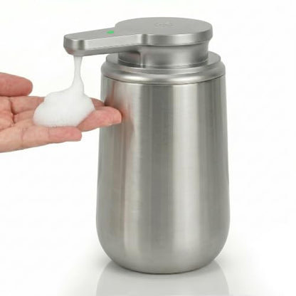 Newise Automatic Foam Soap Dispenser Touchless - 12.3 Oz, Stainless Steel | 2 Adjustable Dispensing Modes, Self-Cleaning, Rechargeable Dish and Hand Soap Dispenser for Kitchen and Bathroom Countertop - size: Foam