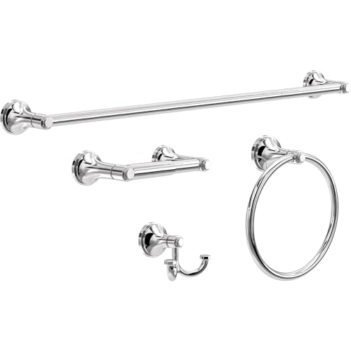 Franklin Brass Woodruff (1-Pack) Towel Hooks Polished Chrome Double Bathroom J Hooks Wall Mounted for Robes & Towels Hand Towel Hook Holder Kitchen, Bathroom Accessories WDRF35-PC - color: Polished Chrome