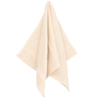 Luxury Hotel & Spa Ultra Soft Hand Towels 100% Turkish Cotton - Beige - Set of 4 - color: Beige, size: Hand Towel - Set of 4