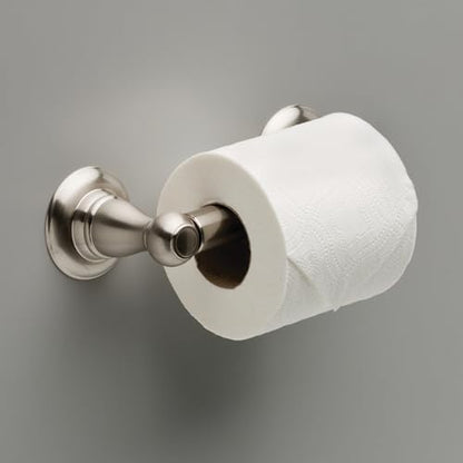 Delta Faucet Porter Toilet Paper Holder, SpotShield Brushed Nickel , Bathroom Accessories, PTR50-BN - style: Toilet Paper Holder