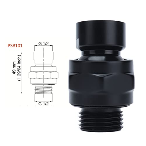 Shower Connector Ball Joint, G1/2 Top Shower Adapter, Good Seal, No Leakage, Rust Prevention Adjustable Shower Head Joint