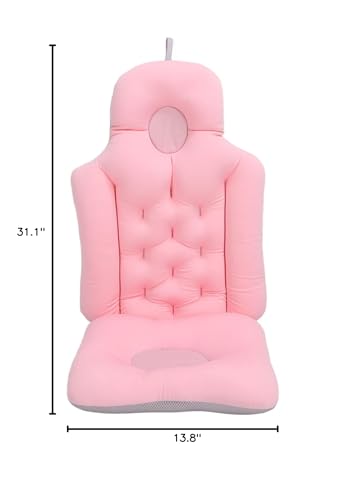 Full Body Bath Cushion for Bathtub Soft Folding Headrest Back Support Bath Cushion for Tub Neck and Back Comfort Adult Bath Mat for Home Use