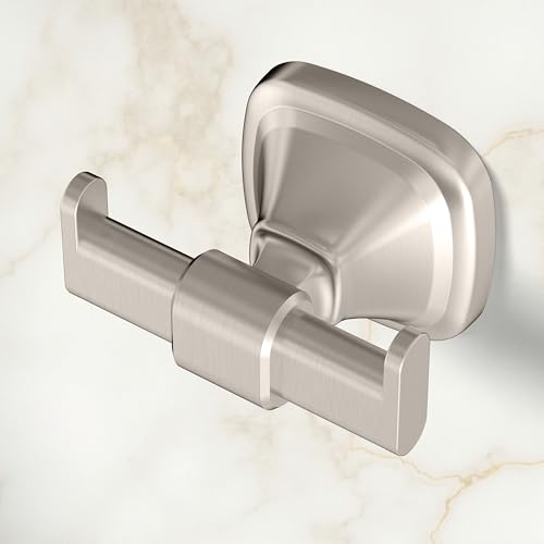 Gatco 5515SN Beverly Robe Hook, Satin Nickel, Wall-Mounted Bathroom Hook for Robes, Towels, and Clothing, Durable Metal Luxury Design - color: Traditional Satin Nickel