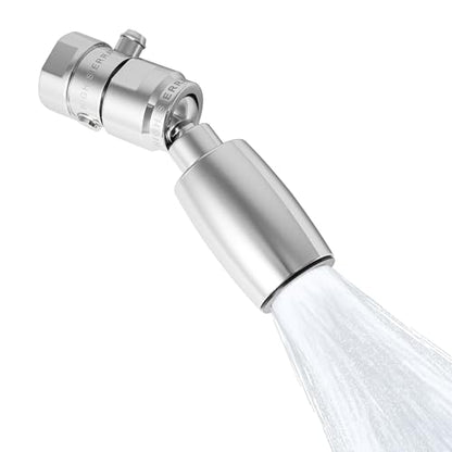 High Sierra® - CLASSIC™ Solid Lead-Free Metal 2.0 GPM Award Winning. High Pressure Shower Head with Trickle Valve. Patented Nozzle Never Clogs - Polished Chrome Finish - color: Chrome, size: 2 GPM