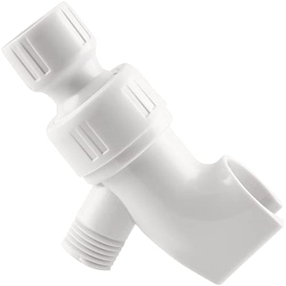 Aqua Vista 3-Spray Handheld Shower Head, White, WaterSense Certified | 60 in. No-Kink Hose, Rub-Clean Nozzles, 2X Water Coverage, Reduces Water Use Up to 20%, Limited Warranty, Spa Shower Head