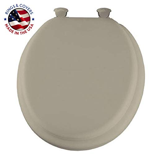 Mayfair 13EC 006 Toilet Seat, 1 Pack Round, Bone - color: Bone