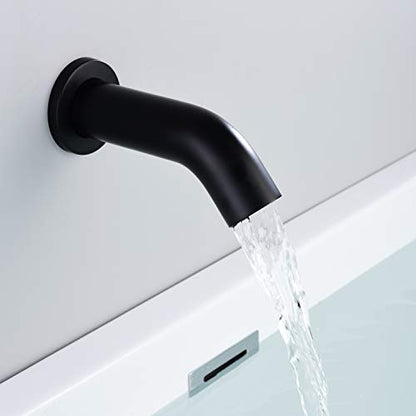 SUMERAIN Matte Black Rain Shower System with 8" Rain Shower Head | Waterfall Tub Spout, Brass Handheld Shower, Shower Faucet Set, Concealed Box Design, Easy to Maintain and Install - color: Matte Black, size: 3 Function