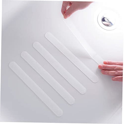 ABOOFAN 20pcs Bathroom Self-Adhesive Strips Non-Skid Strips for Bathtub Skid Tape Strong Adhesion Easy to Remove
