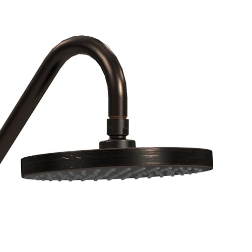PULSE ShowerSpas Kauai III Oil-Rubbed Bronze Rain Shower Head with Handheld Spray - 2.5 GPM, 8" Showerhead, 5-Function HandShower, Adjustable Slide Bar - Shower Heads with Handheld Spray Combo - color: Oil Rubbed Bronze, size: 2.5 Gallon Per Minute