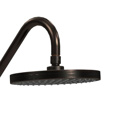 PULSE ShowerSpas Kauai III Oil-Rubbed Bronze Rain Shower Head with Handheld Spray - 2.5 GPM, 8" Showerhead, 5-Function HandShower, Adjustable Slide Bar - Shower Heads with Handheld Spray Combo - color: Oil Rubbed Bronze, size: 2.5 Gallon Per Minute