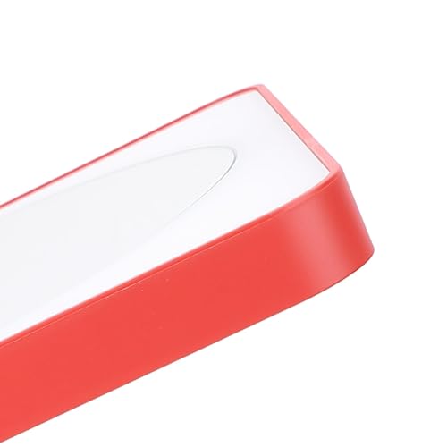 Yosoo 30x Magnifying Mirror with Light, Large 6' Lighted 30x Magnified Mirror with Suction Cups & Table Stand, Lighted Makeup Mirror with 12 Brightness Levels, 360° Rotation (Red Black) - color: Red Black