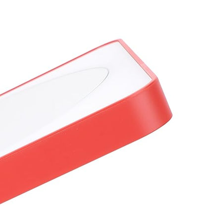 Yosoo 30x Magnifying Mirror with Light, Large 6' Lighted 30x Magnified Mirror with Suction Cups & Table Stand, Lighted Makeup Mirror with 12 Brightness Levels, 360° Rotation (Red Black) - color: Red Black
