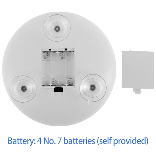 10X Magnifying Mirror, 6.8 Inch Magnifying Makeup Mirror with 3 Suction Cups, Magnified Makeup Mirror, Backlit LED Cosmetic Mirror Portable Makeup Mirror with 10X Magnification for Bedroom Travel