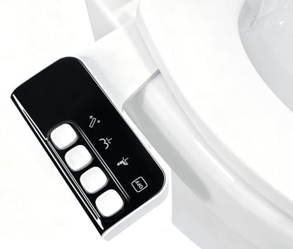 Bidet Attachment for Toilet,Non-Electric Bidet Attachments with Independent Adjustable Water Pressure,Retractable Self-Cleaning Nozzles for Feminine and Rear Washing-Black - color: A3-Bidet Attachment