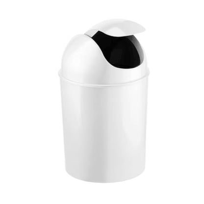 Umbra Mini 1-1/2-Gallon Swing-Top Waste Can, White - color: White