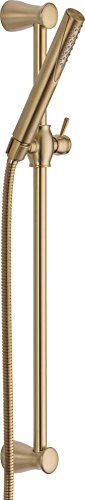 Delta Faucet Compel Slide Bar Hand Held Shower with Hose, Gold Handheld Shower Head, Slide Bar Hand Shower, Gold Handheld Shower, Detachable Shower Head, Champagne Bronze 7085-CZ - color: Champagne Bronze