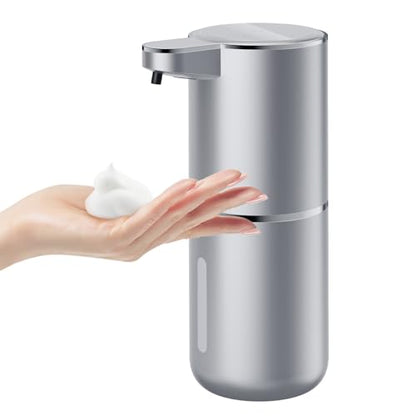 P11 Premium Space Gray Automatic Foaming Hand Soap Dispenser Touchless, Rechargeable Hand Foam Soap Dispenser for Bathroom and Kitchen