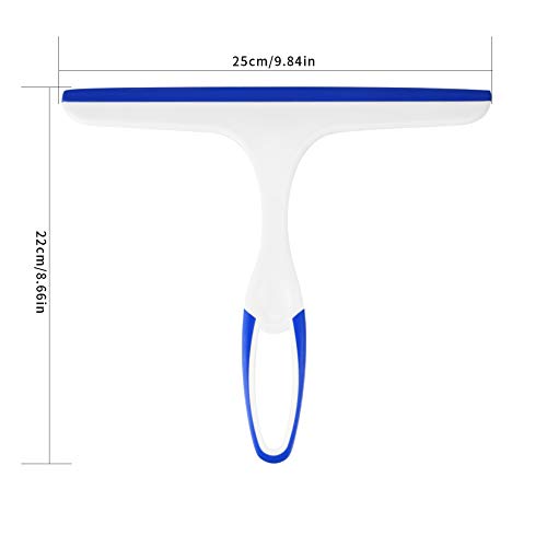 2 Pcs Shower Squeegee for Shower Glass Doors,Small Squeegee,Glass Wiper | Car Window Windshield Mirror Tile Cleaner Cleaning Wiper Squeegees Tool with Hook, Window Cleaning Shower Glass Squeegees - color: Blue, Green