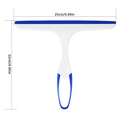 2 Pcs Shower Squeegee for Shower Glass Doors,Small Squeegee,Glass Wiper | Car Window Windshield Mirror Tile Cleaner Cleaning Wiper Squeegees Tool with Hook, Window Cleaning Shower Glass Squeegees - color: Blue, Green