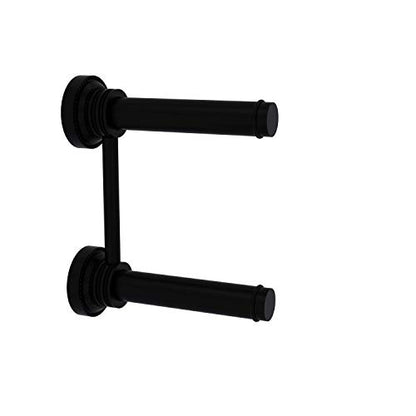 Allied Brass DT-24-RR-2-BKM Dottingham Collection 2 Roll Reserve Roll Toilet Paper Holder, Matte Black