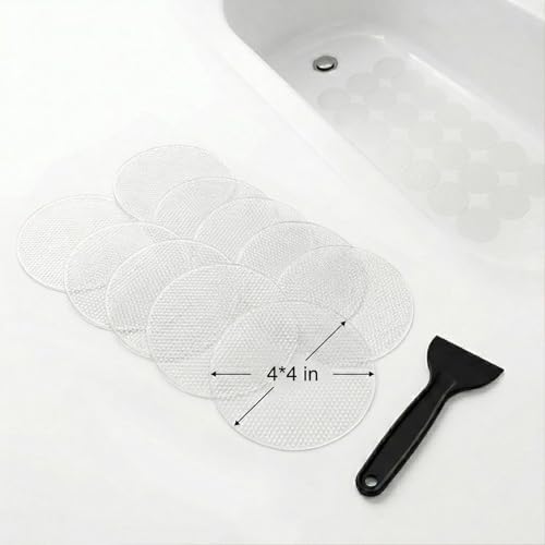 20-Piece Non-Slip Bathtub Stickers - Anti-Slip Decals for Bathtubs, Shower Floors, Stairs, and Ladders (Round, Extra Large) - color: Round