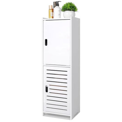YARUKIMA Bathroom Floor Storage Cabinet,White