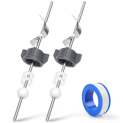 2 Pcs Sink Pivot Rod Replacement, 15MM Ball, Pop Up Center Piece Assembly | Ball Pop Up Stopper, Compatible with Moen, Kohler, Bathroom Sink Drain Repair Kit - size: 15mm