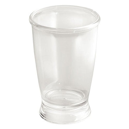 iDesign 45220 Franklin Tumbler, Clear, Pack of 1, Tumber | Countertop or Vanity Storage - style: Pack of 1