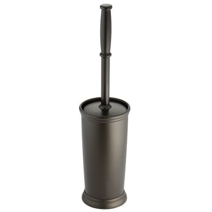 iDesign Kent Plastic Toilet Bowl Brush and Holder for Bathroom Cleaning and Storage, 4.25" x 4.25" x 16" - Bronze | 4.25" x 4.25" x 16", Bathroom Cleaning and Storage - color: Bronze