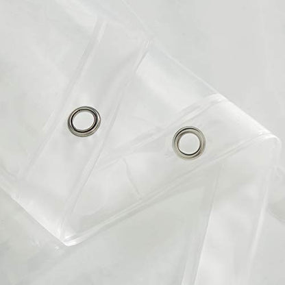 EurCross Extra Long Shower Curtain Liner, Waterproof Clear Shower Liner 72 x 86inches with 3 Bottom Magnets, Transparent - color: Clear, size: 72"W x 86"L (Pack of 1)