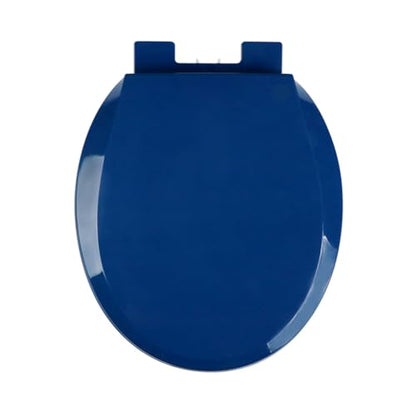 Soft Close Toilet Seat, Round Toilet Seat Cover, Quiet and Slow Close Toilet Lid and Seat, Quick Release, Easy to Install Also Easy to Clean, O-Shaped, PP,Royal Blue,36x41cm - color: Royal Blue