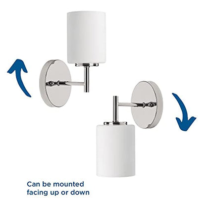 Progress Lighting P2131-104 Replay Bath & Vanity, 1-Light, Polished Nickel - color: Polished Nickel, size: 1-Light