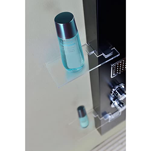 ANZZI Shower Head Panel Tower System, Ronin, Black Aluminum, 2 Turbo Jetted | Includes Two Adjustable Body Spray Jets For Targeted Water, Constructed From Stainless Steel With A Matte Finish - color: Matte Black, style: 2 Jets