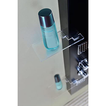 ANZZI Shower Head Panel Tower System, Ronin, Black Aluminum, 2 Turbo Jetted | Includes Two Adjustable Body Spray Jets For Targeted Water, Constructed From Stainless Steel With A Matte Finish - color: Matte Black, style: 2 Jets