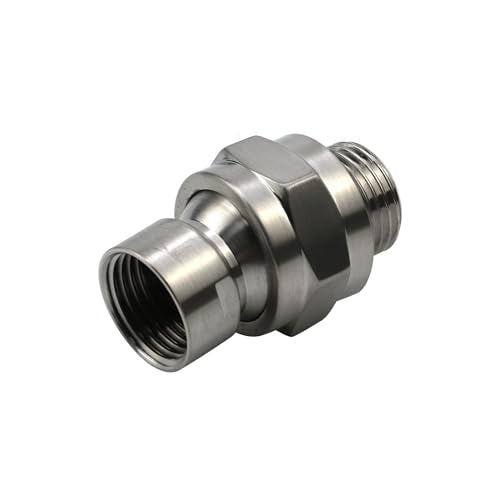 Brushed Nickel Shower Head Swivel Ball 360°Brass Chrome Shower Head Elbow Adapter Adjustable For G1/2 Universal Shower Arm - color: Brushed Nickel