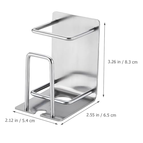 Generic Toothbrush Organizer Rinsing Cup Wall Mounted Toothbrush Rack Stainless-Steel Toothbrush Holder Modern Bathroom Accessory