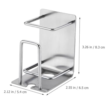 Generic Toothbrush Organizer Rinsing Cup Wall Mounted Toothbrush Rack Stainless-Steel Toothbrush Holder Modern Bathroom Accessory