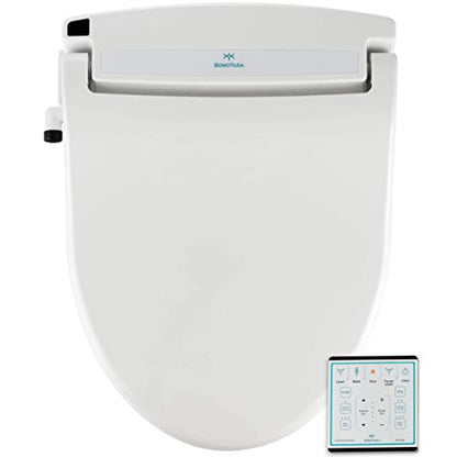 BidetMate 1000 Series Electric Bidet Toilet Seat, Heated Water, Remote | Instant warm-water wash, heated seat, air dryer, and self-cleaning nozzle. Wireless remote. Fits elongated toilets. - style: 1000 Series | Elongated | Remote