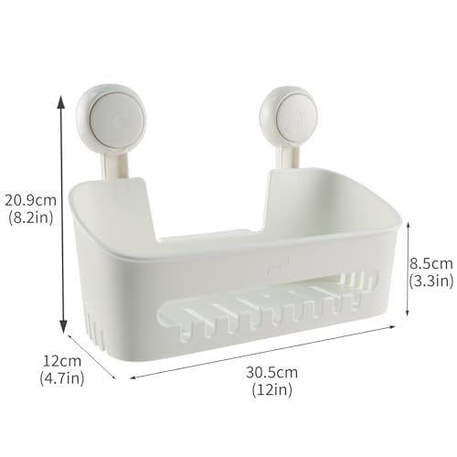 Bath Toy Storage Organizer,Kids Bathtub Toy Holder with Drain Holes,Shower Caddy for Bathtub,No Drilling Shower Caddy Suction Cup,Waterproof Storage Basket for Bathroom,Kitchen
