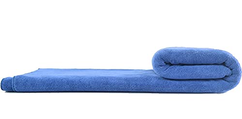 MYLSMPLE Luxury Microfiber Bath Towel Bath Sheet Beach Spa Extra Large Soft Absorbent Towel (36 Inch X 72 Inch, Light Blue) - color: Light Blue
