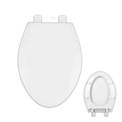 V-Shape Toilet Seat, Soft Close, Quick Release, White PP | Premium polypropylene resists stains, yellowing, cracking, fading, and everyday wear for dependable long-term performance
