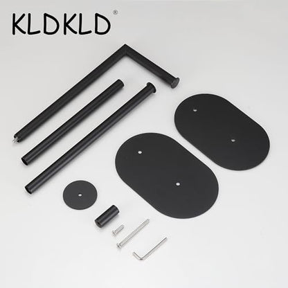 Black Toilet Paper Holder is Crafted from Premium Metal Material,ensuring it Remains Rust-Proof and Durable Over Years of use. - color: Matte Black