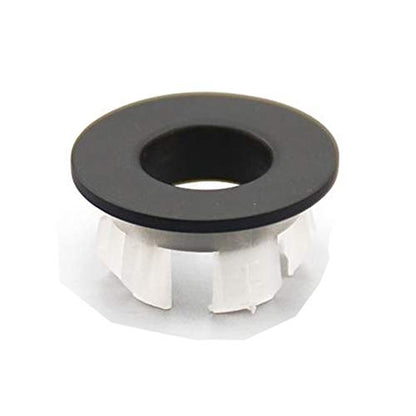 Sink Basin Trim Overflow Cover Brass Insert in Hole Round Caps Matte Black - color: Matte Black 1 Pc