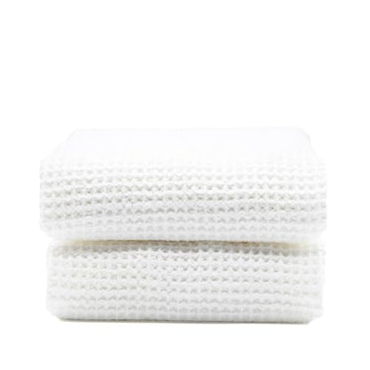 Sedona Waffle Bath Sheets, 410 GSM 100% Cotton, Set of 2, Oversized Towels, Ultra Soft & Absorbent, Lightweight Spa Towels, White - color: White, style: Bath Sheet (set of 2)