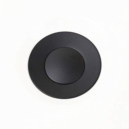 Purelux Bathroom Sink Drain Stopper Assembly with Lift Rod for Lavatory Faucet Vanity Sink, Matte Black Finish - color: Matte Black