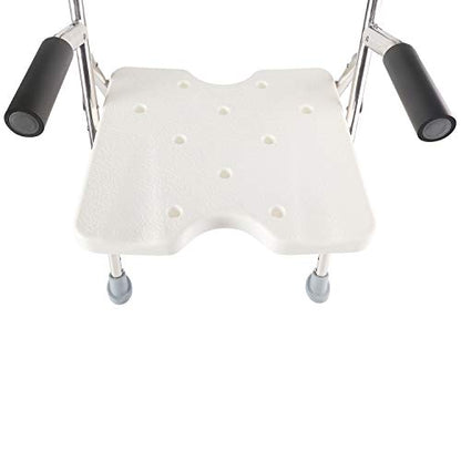 Elderly Assis Medical Shower Bath Seat Adjustable Shower Chair Portable Bath Seat Shower Chair Seat Bench for Seniors Disabled Injured with Handle - color: Shower Chair 202-8f