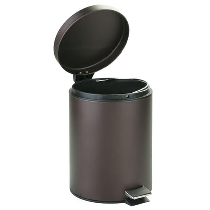 iDesign Round 1.3 Gallon Bathroom Step Trash Can - Set of 2 - Bronze - color: Bronze, style: Pack of 2