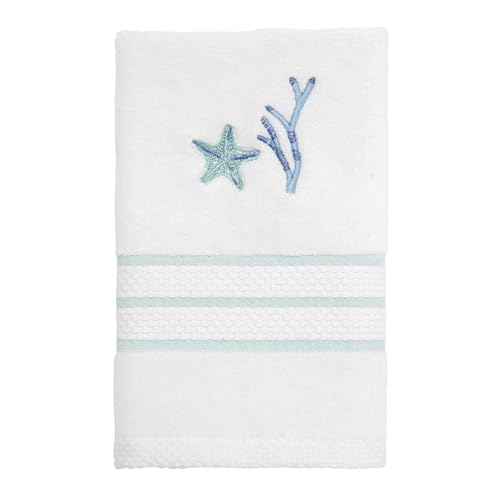 Avanti Linens - Fingertip Towel, Soft & Absorbent Bathroom Essentials, Sealife Home Decor (Ocean Friends Collection) - size: Fingertip Towel