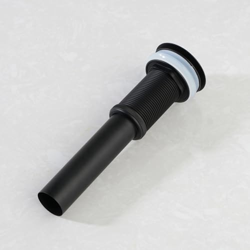 Pop-up Bathroom Sink Drain Stopper Without Overflow for Vessel Sink Lavotory Vanity, D01 (Matte Black) - color: Matte Black