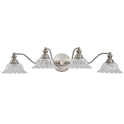 XIEDUN Brushed Nickel 4 Light Vanity Light - color: Brushed Nickel, size: 4 Light